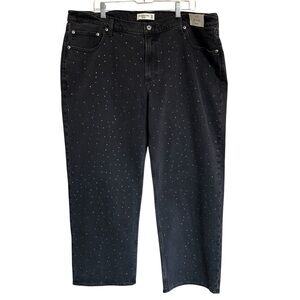 NWT Abercrombie & Fitch Low Rise The Baggy Stones Grey Jeans Size 34 Short